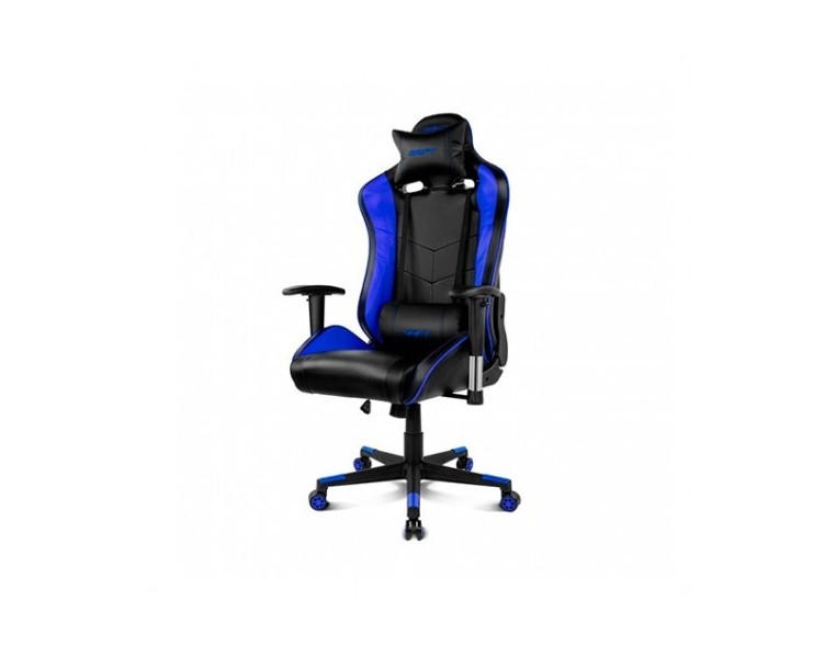 SILLA GAMING DRIFT DR85BL NEGRO/AZUL INCLUYE COJINES CERVICAL Y LUMBAR DR85BL
