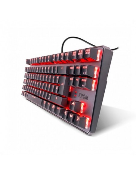Teclado Mecánico Gaming Krom Kernel TKL RGB Cherry MX Rojo