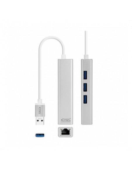 HUBS USB 3.0 A Ethernet más 3 USB Nanocable