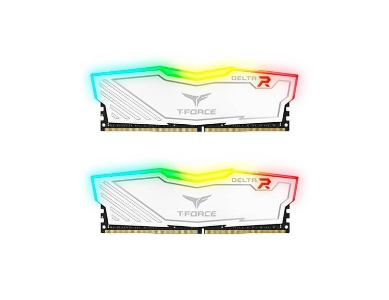 Mmemoria RAM DDR4 16GB 3200MHz Teamgroup Delta Blanco T-Force RGB