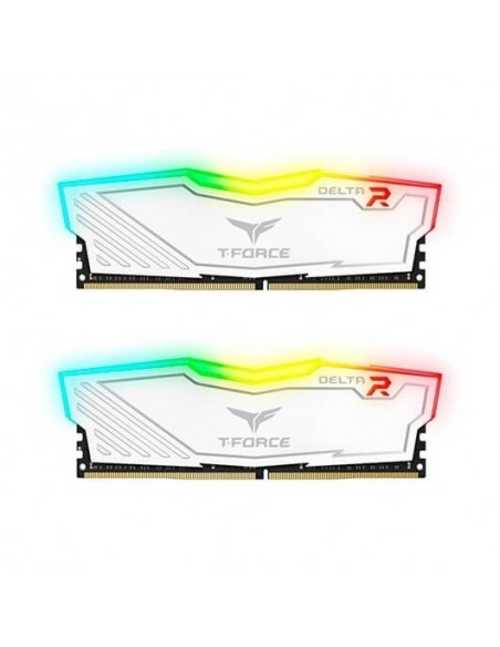 Mmemoria RAM DDR4 16GB 3200MHz Teamgroup Delta Blanco T-Force RGB