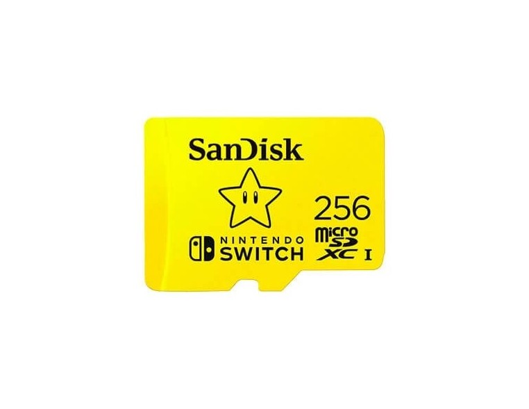 MEM MICRO SDXC 256GB SANDISK Licencia Nintendo Switch/UHS I/U3/Lectura: 100MB/s SDSQXAO-256G-GNCZN