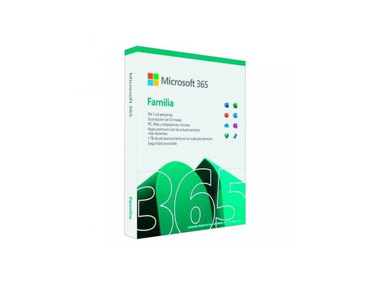 MIicrosoft Office 365 Familiar 12 Meses 6 Usuarios