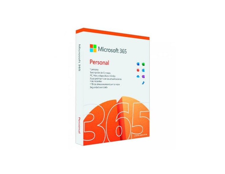 SOFTWARE MICROSOFT OFFICE 365 PERSONAL 12MESES 1 USER