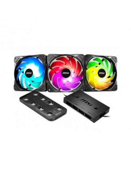 Ventilador MSI Rainbow FAN Pack de 3 Unidades 12 A-RGB