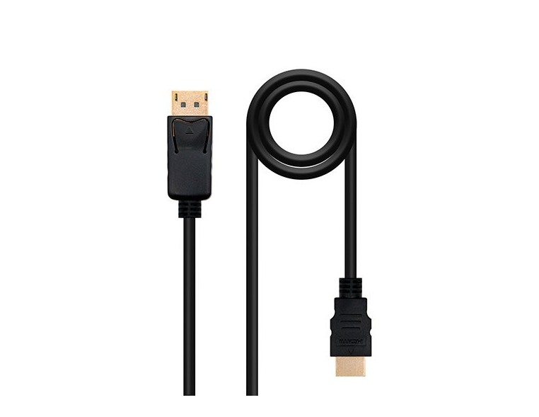 Cable Displayport M a HDMI M Nanocable 1.5M Negro