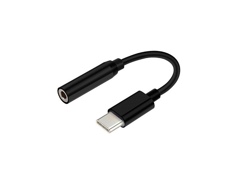 ADAPTADOR USB-C A AUDIO JACK 3.5 AISENS NEGRO