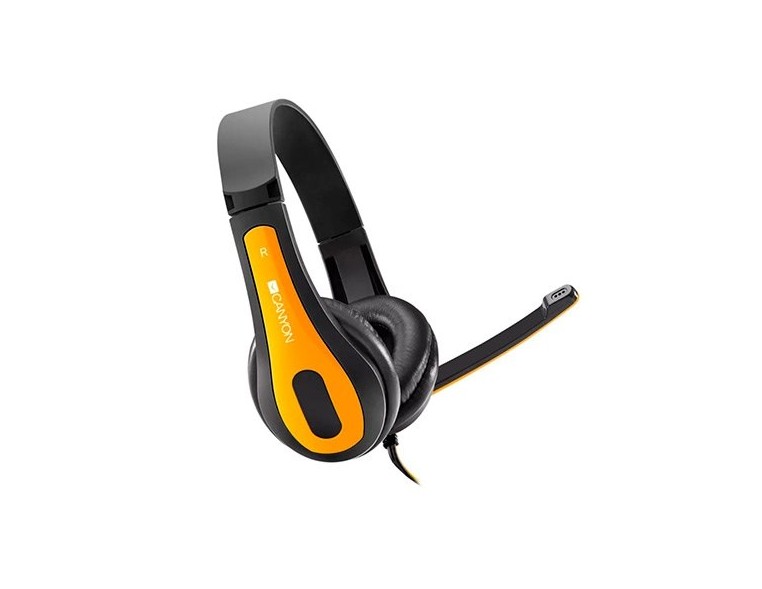 Auriculares Canyon HSC-1 Negro y Amarillo